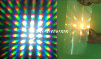 τρισδιάστατα γυαλιά πυροτεχνημάτων PVC 1.0 χιλ. ή λέιζερ της PET, πλαστικά γυαλιά διάθλασης