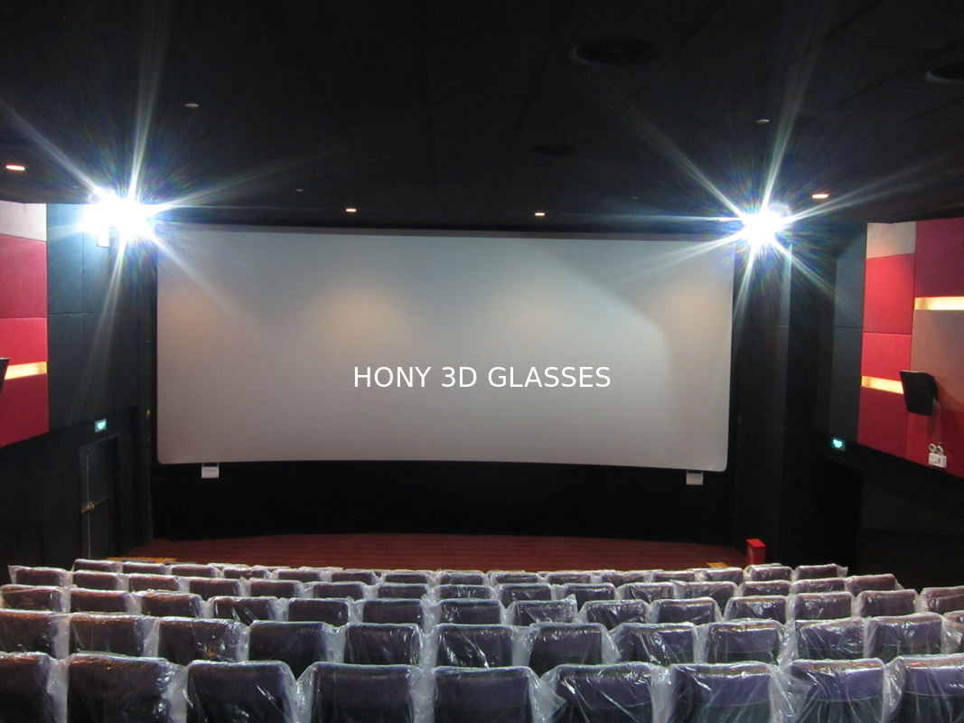 άνευ ραφής ασημένια οθόνη προβολής πλάτους 25m για τη γιγαντιαία αίθουσα κινηματογράφων