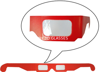 Τρισδιάστατα γυαλιά εγγράφου Anaglyphic, μίας χρήσης κόκκινα τρισδιάστατα γυαλιά 400*37mm οργάνων ελέγχου μέγεθος