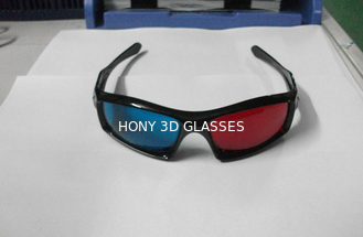 Μοντέρνα πλαστικά κόκκινα κυανά τρισδιάστατα γυαλιά επαναχρησιμοποιήσιμα για τον τρισδιάστατο κινηματογράφο
