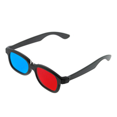 Πλαστικά πλαστικά κόκκινα κυανά τρισδιάστατα γυαλιά ABS, κυκλικά πολωμένα γυαλιά σκαφών της γραμμής