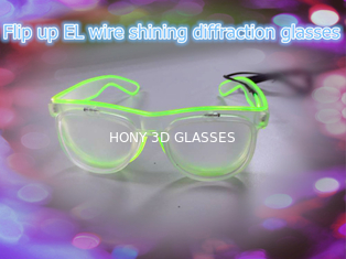 Δημοφιλής φακός επίδρασης διάθλασης γυαλιών καλωδίων EL για τα πυροτεχνήματα προσοχής